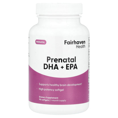 Fairhaven Health, Prenatal DHA + EPA, 90 Softgels
