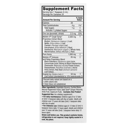 Nature's Answer, Natural Mullein-X® Cough Syrup, 4 fl oz (120 ml)