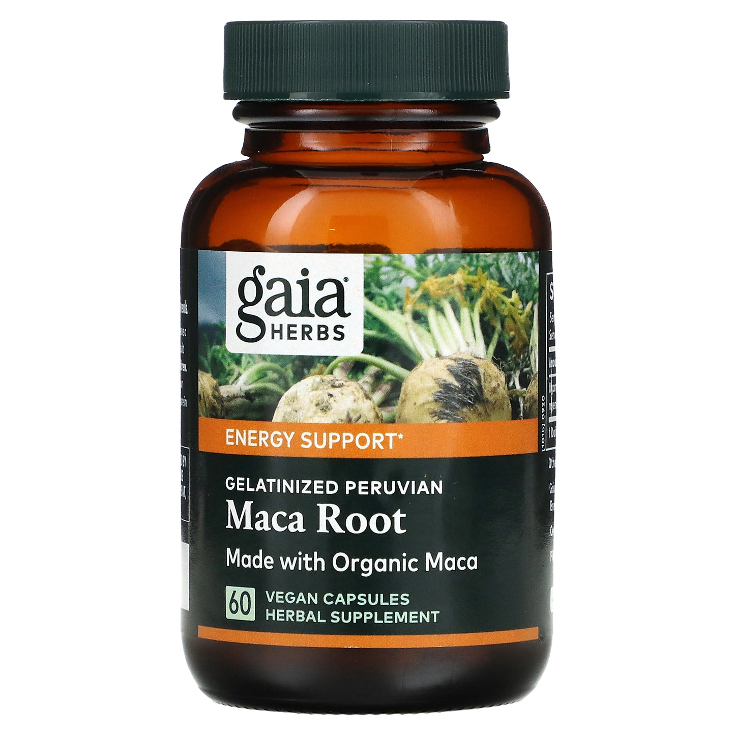 Gaia Herbs, Gelatinized Peruvian Maca Root, 500 mg, 60 Vegan Capsules