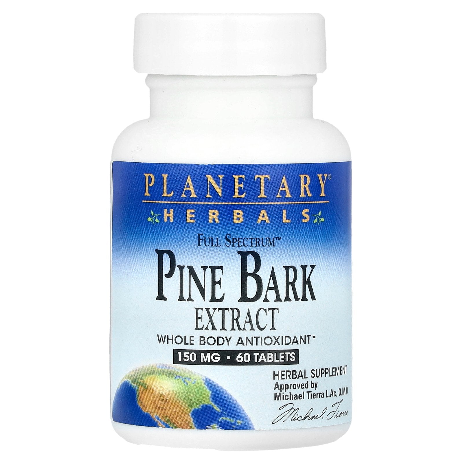 Planetary Herbals, Full Spectrum™ Pine Bark Extract, 60 Tablets