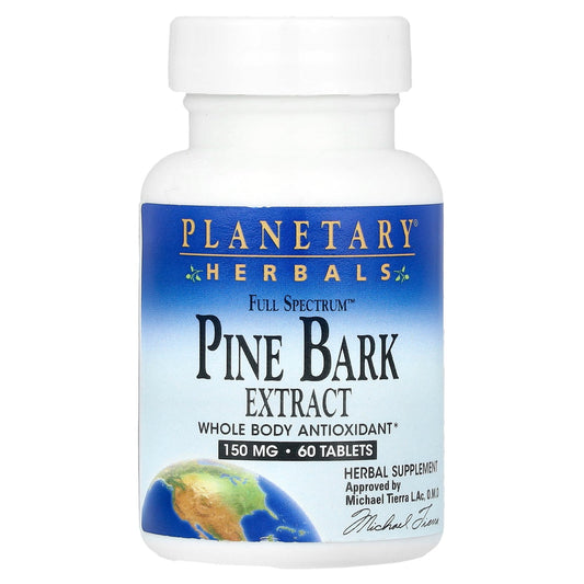 Planetary Herbals, Full Spectrum™ Pine Bark Extract, 60 Tablets