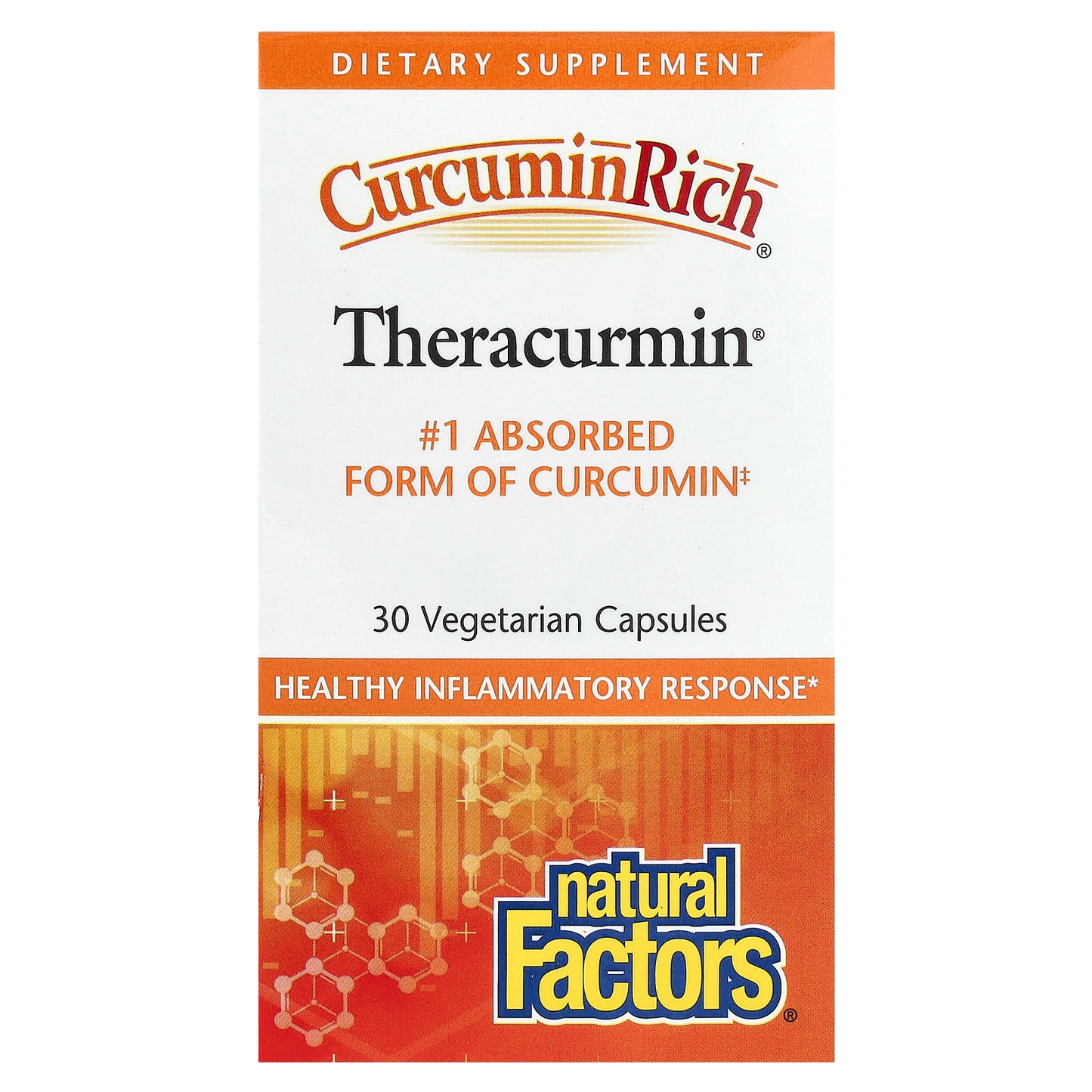 Natural Factors, CurcuminRich, Theracurmin, 30 mg, 30 Vegetarian Capsules