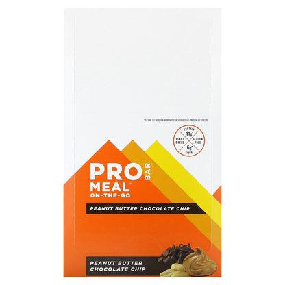 ProBar, Meal On-The-Go, Peanut Butter Chocolate Chip, 12 Bars, 3 oz (85 g) Each