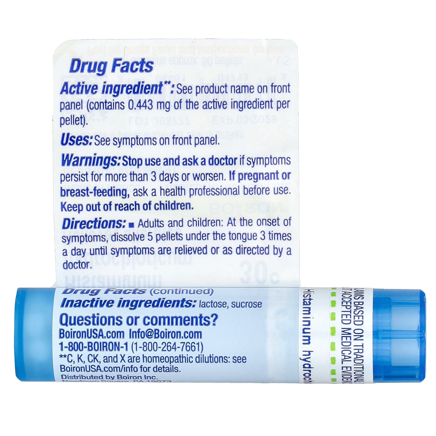 Boiron, Histaminum Hydrochloricum 30C, 80 Pellets