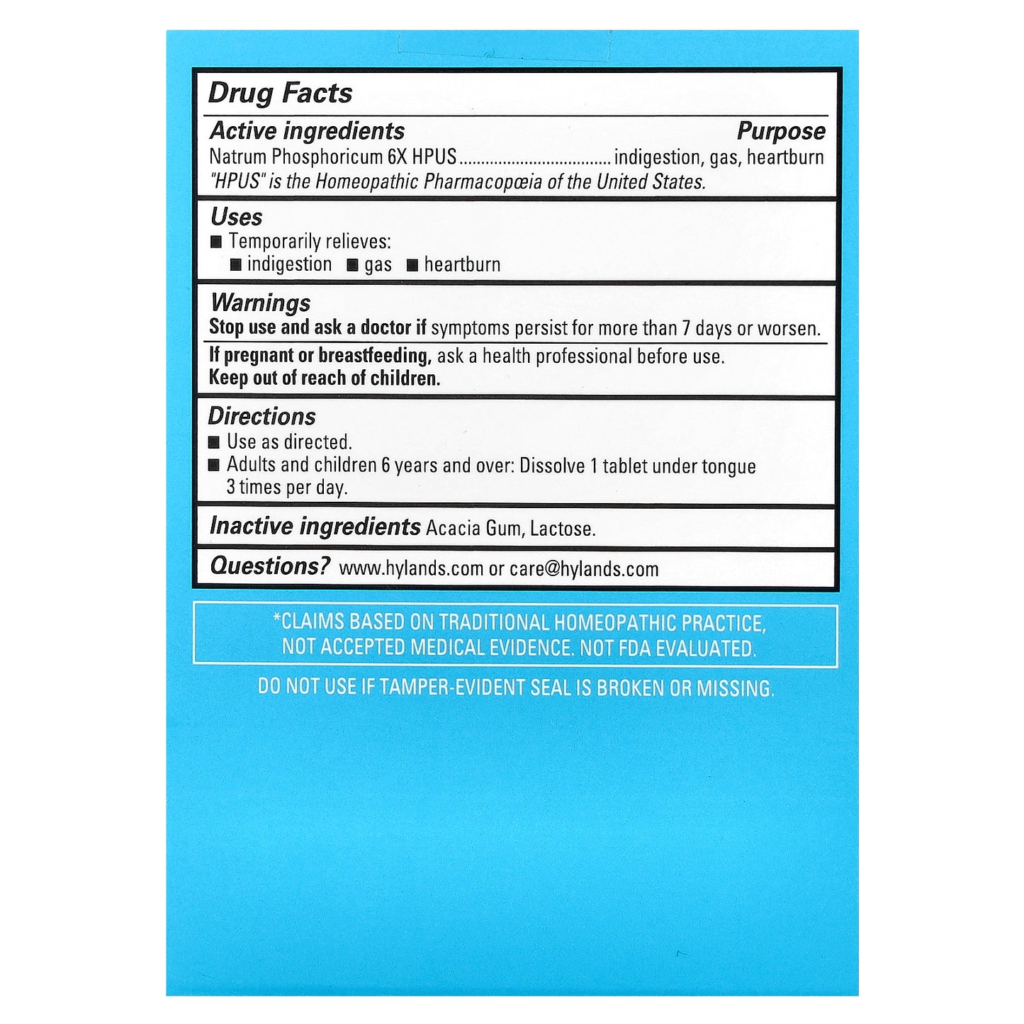 Hyland's Naturals, Cell Salt #10, Nat Phos 6X, 100 Quick-Dissolving Single Tablet Doses