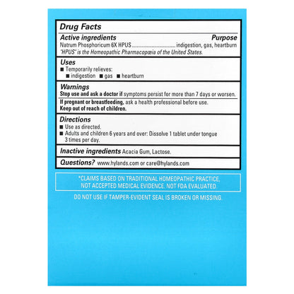 Hyland's Naturals, Cell Salt #10, Nat Phos 6X, 100 Quick-Dissolving Single Tablet Doses