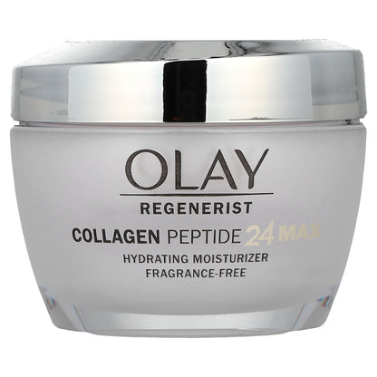 Olay, Regenerist, Collagen Peptide 24 Hydrating Moisturizer, Fragrance-Free, 1.7 oz (48 g)