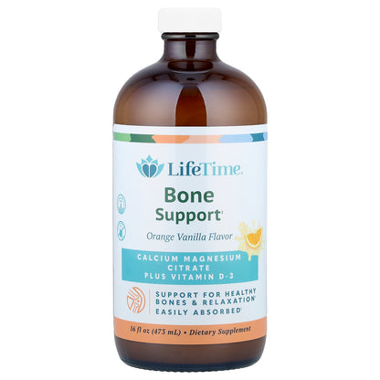 LifeTime Vitamins, Bone Support, Orange Vanilla, 16 fl oz (473 ml)