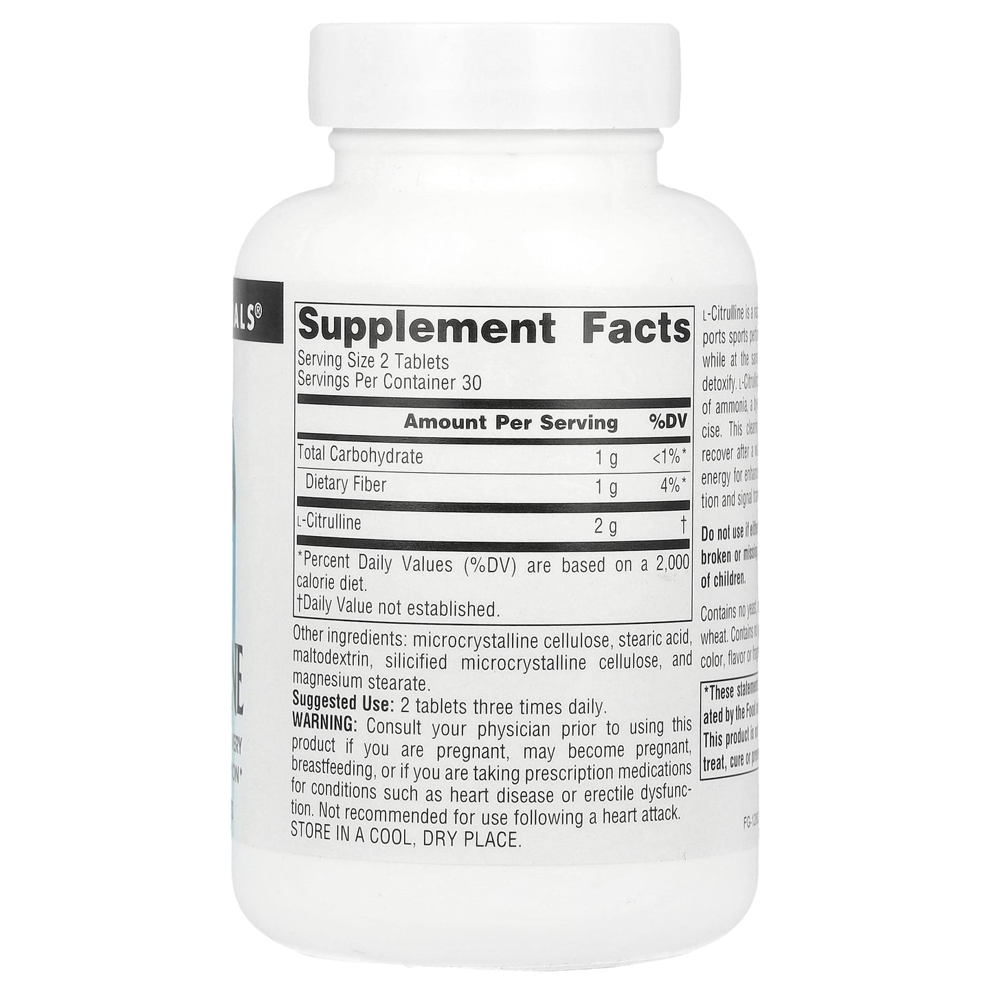 Source Naturals, L-Citrulline, 1,000 mg , 60 Tablets