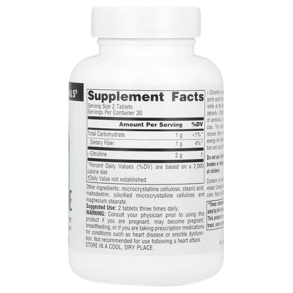 Source Naturals, L-Citrulline, 1,000 mg , 60 Tablets