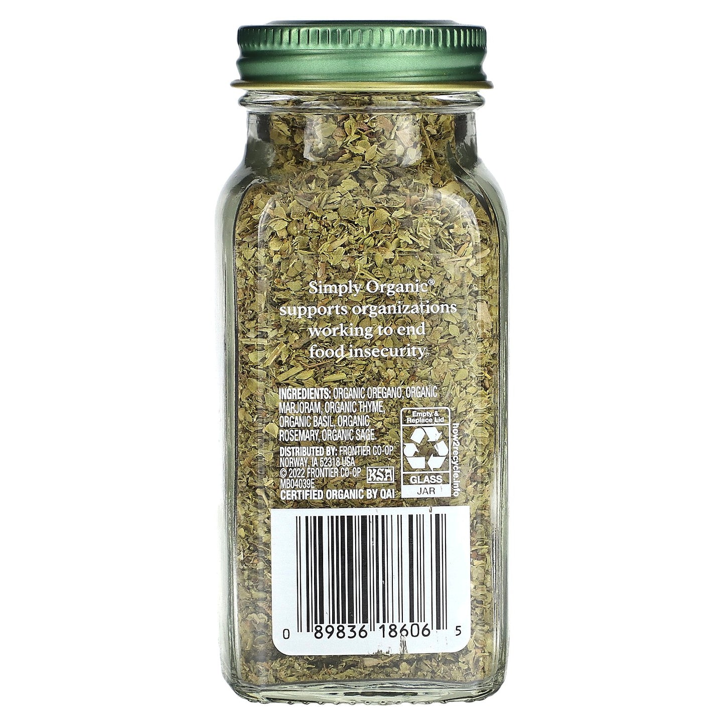 Simply Organic, Italian Seasoning, 0.95 oz (27 g)