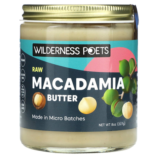 Wilderness Poets, Raw Macadamia Butter, 8 oz (227 g)