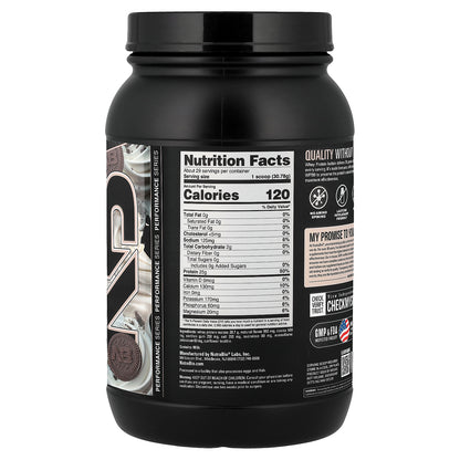 NutraBio, Whey Protein Isolate, Cookies & Cream, 2 lb (907 g)