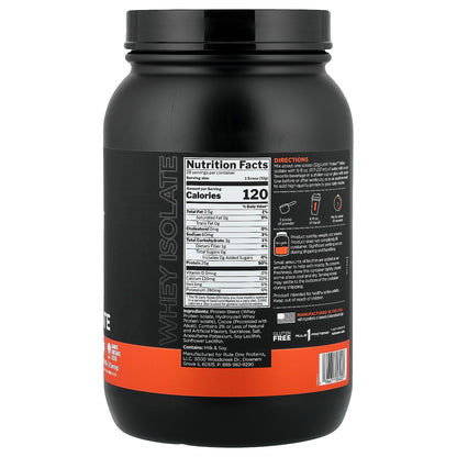 Rule One Proteins, R1 Protein™ Whey Isolate, Chocolate Fudge, 1.98 lb (896 g)