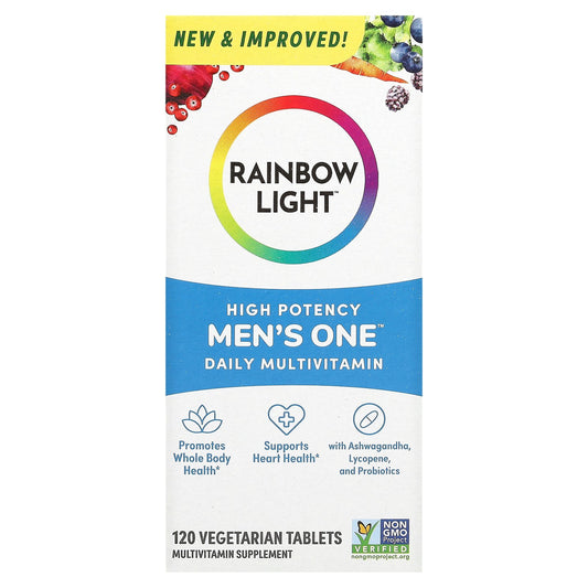 Rainbow Light, Men's One Daily Multivitamin, High Potency, 120 Vegetarian Tablets