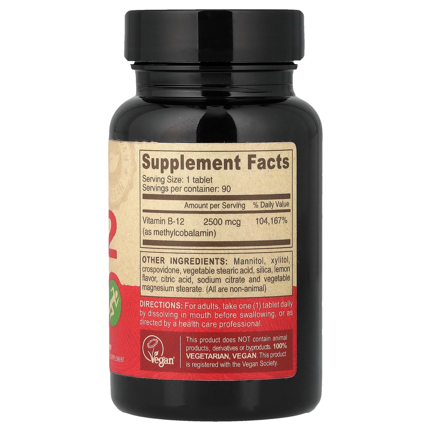 Deva, Vegan B-12, Fast-Dissolve, 2,500 mcg, 90 Tablets