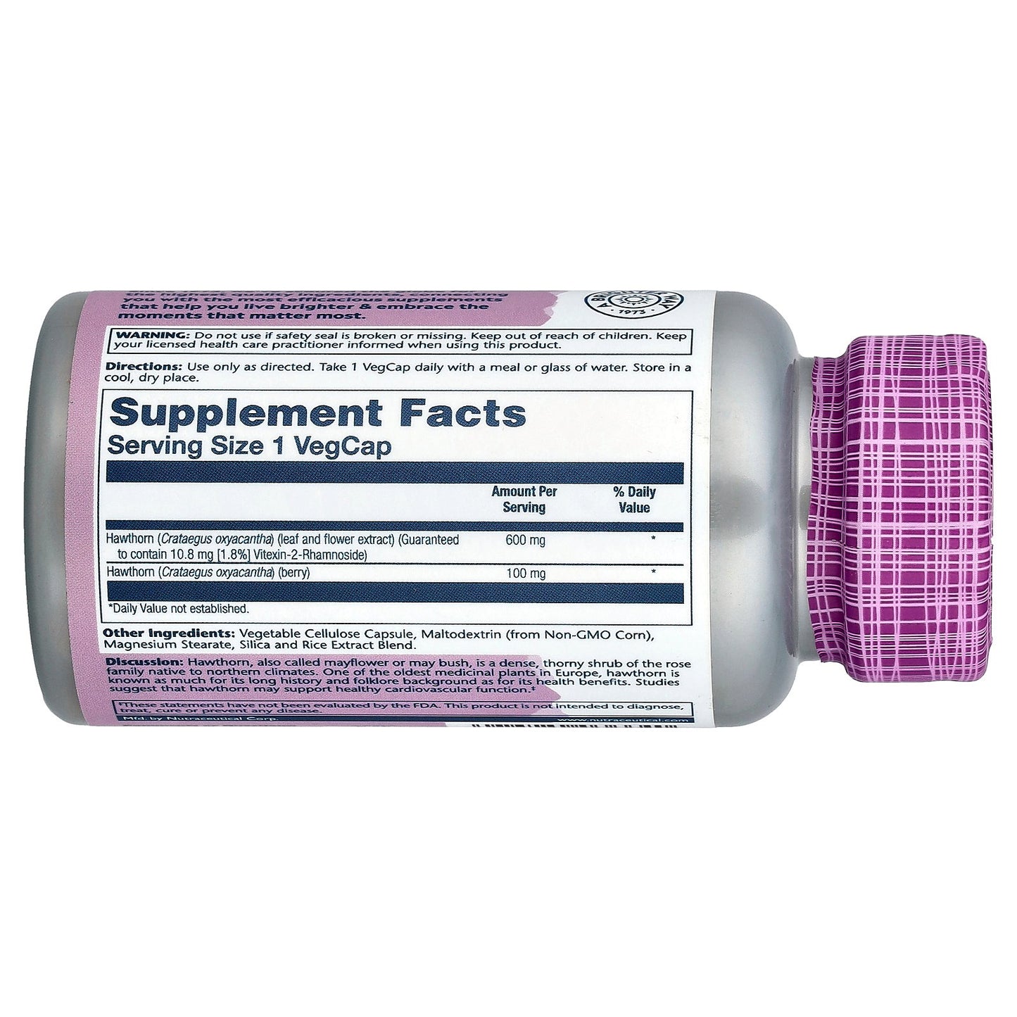 Solaray, Vital Extracts, Hawthorn, 30 VegCaps