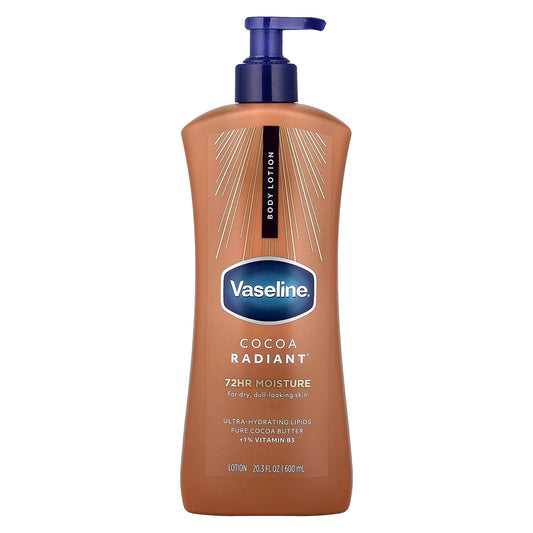 Vaseline, Cocoa Radiant®, Body Lotion, For Dry, Dull-Looking Skin, 20.3 fl oz (600 ml)