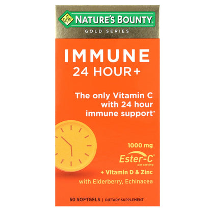 Nature's Bounty, Gold Series, Immune 24 Hour+, 50 Softgels