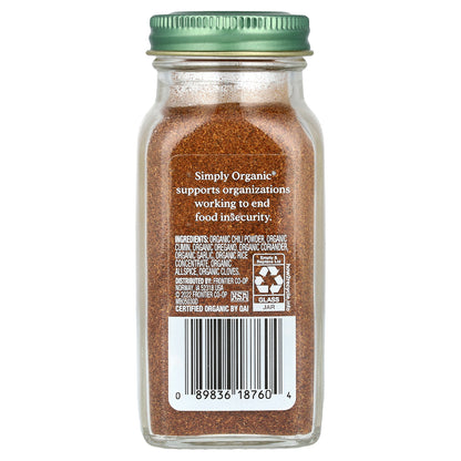 Simply Organic, Chili Powder, 2.89 oz (82 g)