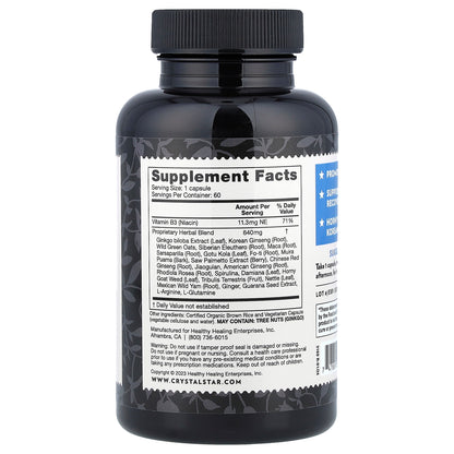 Crystal Star, Men's Libido, 60 Vegetarian Capsules