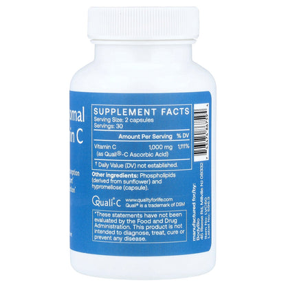 BodyBio, Liposomal Vitamin C, 60 Capsules (500 mg per Capsule)