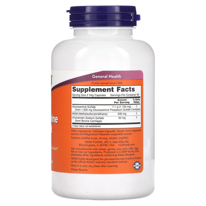 NOW Foods, Glucosamine & MSM, 180 Veg Capsules