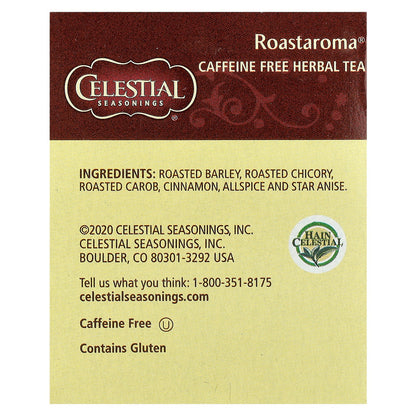 Celestial Seasonings, Herbal Tea, Roastaroma®, Caffeine Free, 20 Tea Bags, 3.2 oz (92 g)