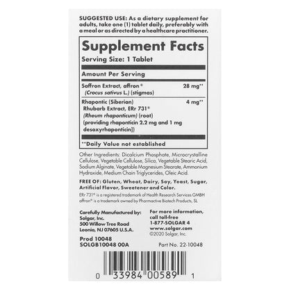 Solgar, Menopause Relief, 30 Mini-Tablets