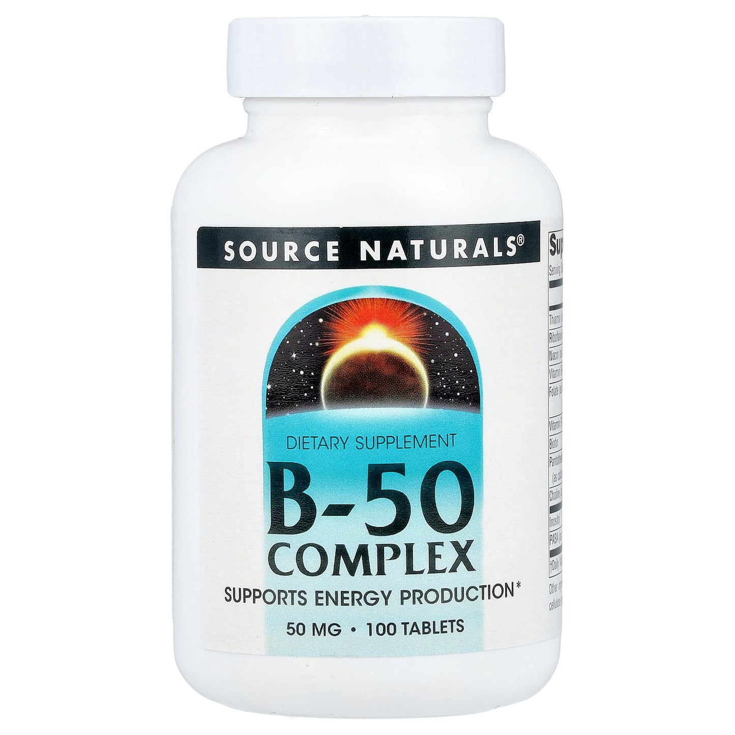 Source Naturals, B-50 Complex, 100 Tablets