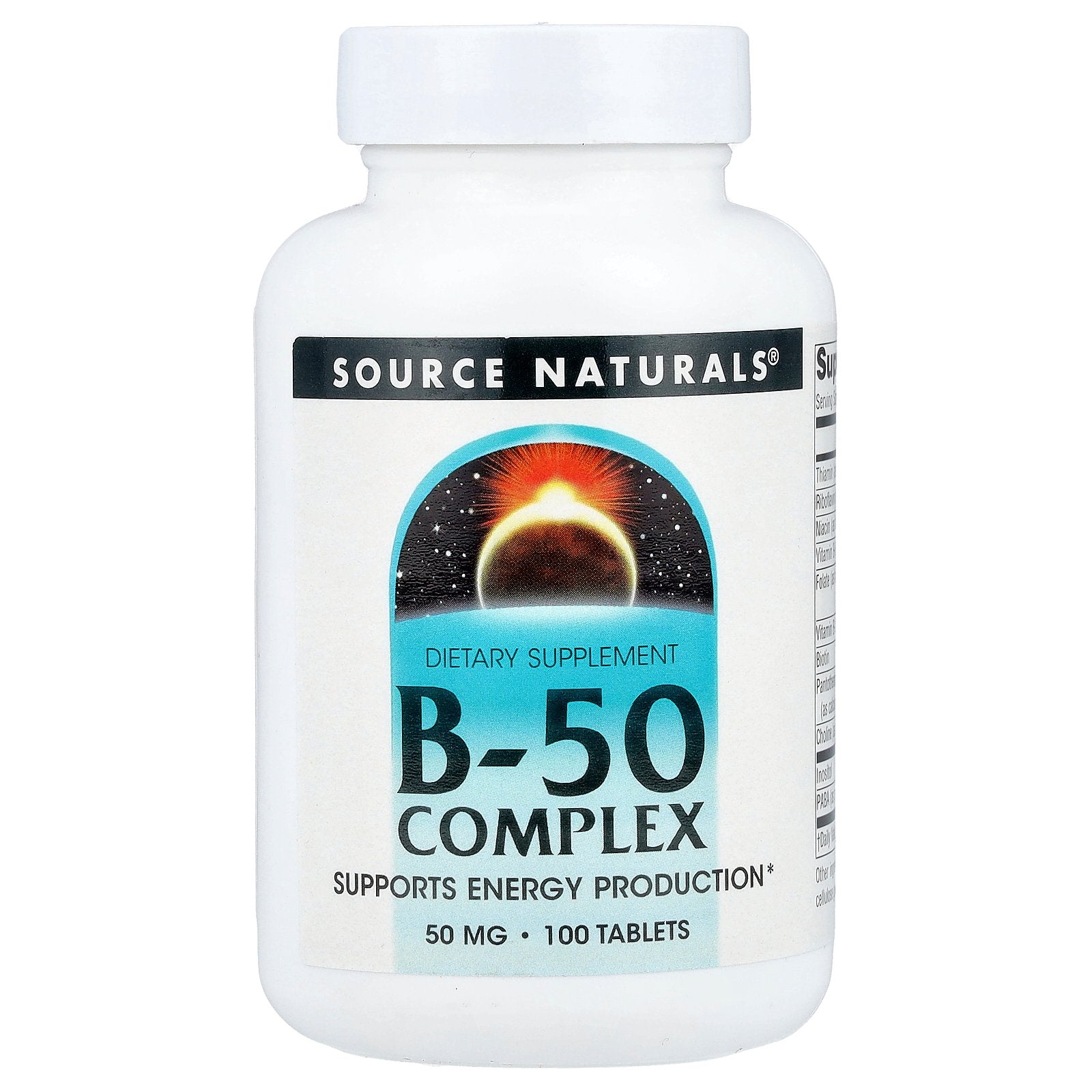 Source Naturals, B-50 Complex, 100 Tablets