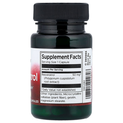 Swanson, Resveratrol, 50 mg, 30 Capsules