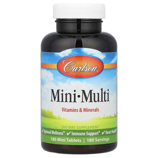 Carlson, Mini-Multi, Vitamins & Minerals, 180 Mini Tablets