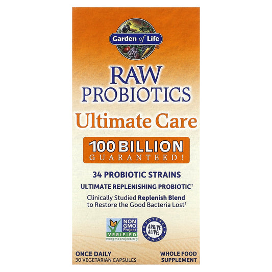 Garden of Life, RAW Probiotics, Ultimate Care, 30 Vegetarian Capsules