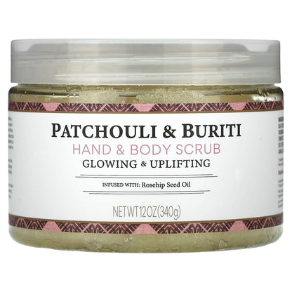 Nubian Heritage, Hand & Body Scrub, Patchouli & Buriti, 12 oz (340 g)