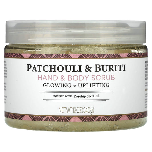 Nubian Heritage, Hand & Body Scrub, Patchouli & Buriti, 12 oz (340 g)