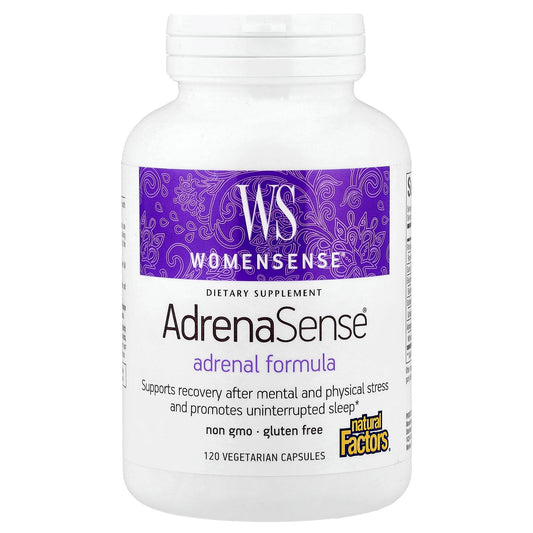 Natural Factors, WomenSense®, AdrenaSense®, Adrenal Formula, 120 Vegetarian Capsules