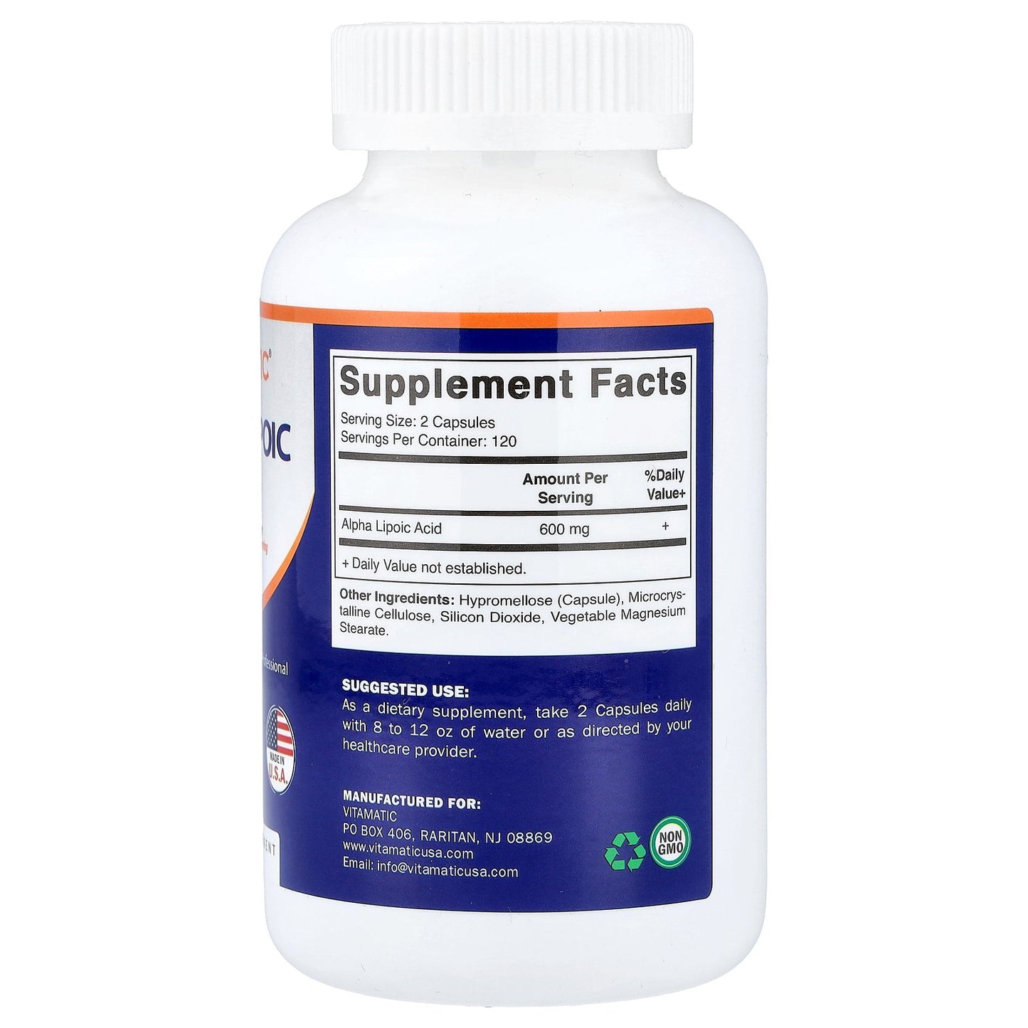 Vitamatic, Alpha Lipoic Acid, 240 Vegetable Capsules (300 mg per Capsule)