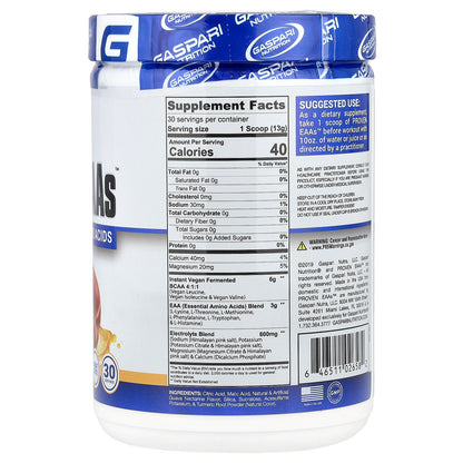Gaspari Nutrition, Proven EAAs™ with 9 Essential Amino Acids, Guava Nectarine, 13.75 oz (390 g)