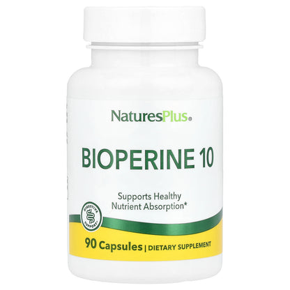 NaturesPlus, Bioperine 10, 90 Capsules (10 mg per Capsule)