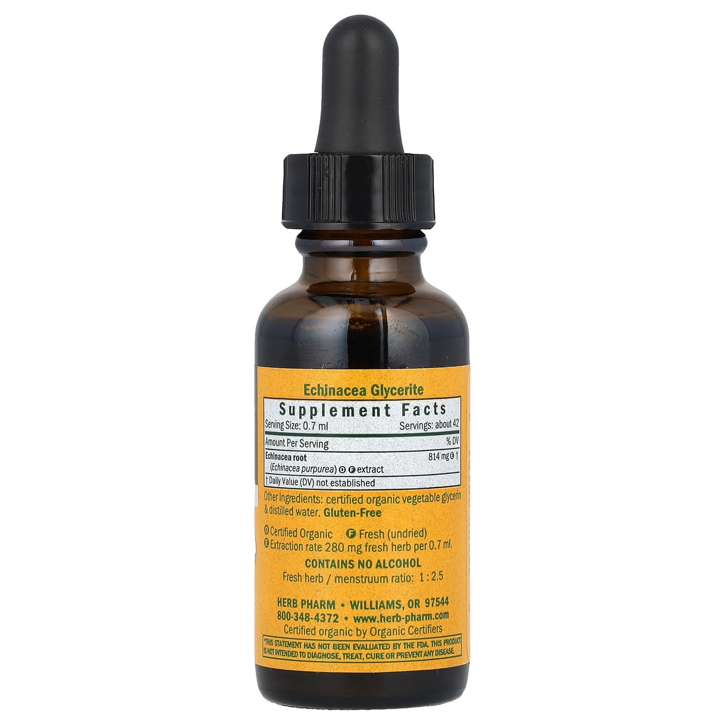 Herb Pharm, Echinacea, Alcohol-Free, 1 fl oz (30 ml)