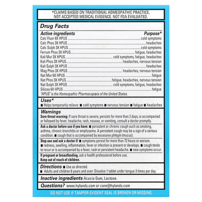 Hyland's Naturals, Bioplasma®, 12-In-1 Cell Salt, 100 Quick-Dissolving Single Tablet Doses