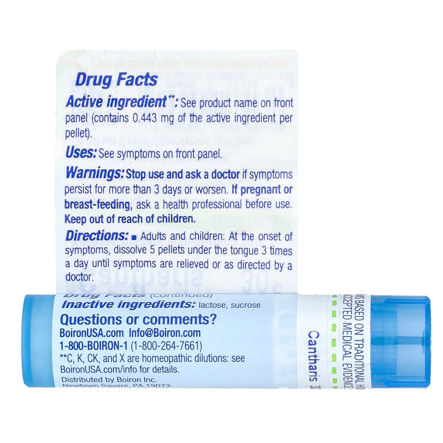 Boiron, Cantharis, 30C, Blister Aid, Approx 80 Pellets