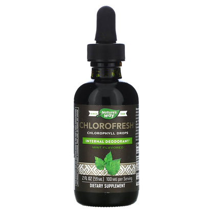 Nature's Way, Chlorofresh, Chlorophyll Drops, Mint, 2 fl oz (59 ml)