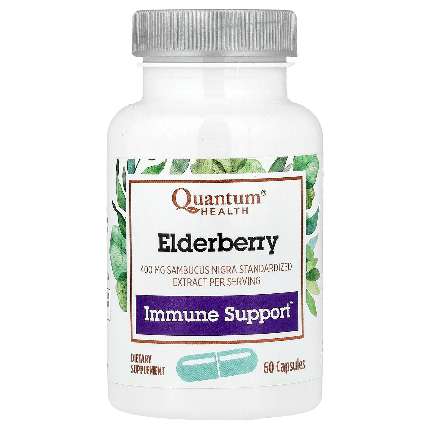 Quantum Health, Elderberry, 60 Capsules (200 mg per Capsule)