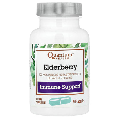 Quantum Health, Elderberry, 60 Capsules (200 mg per Capsule)
