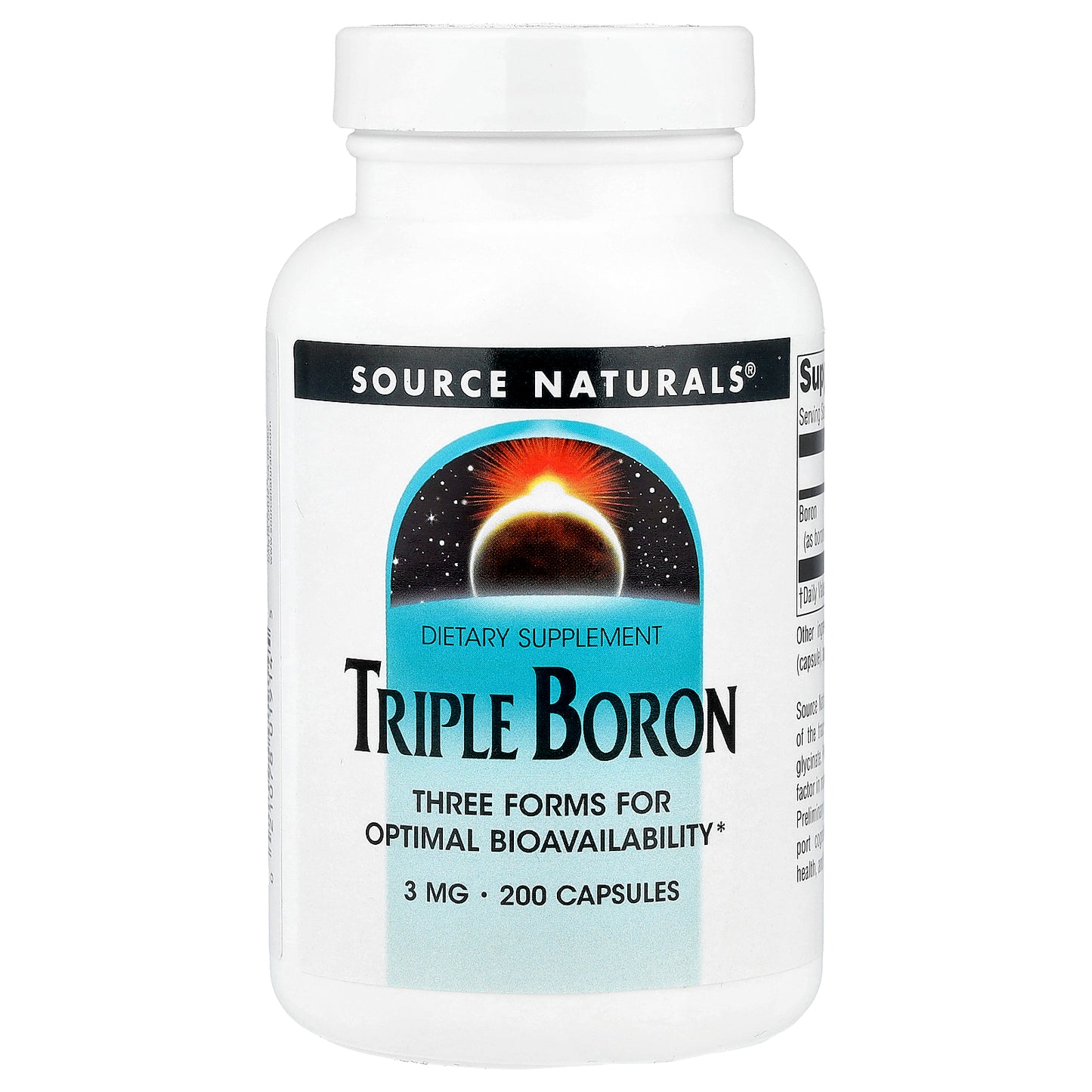 Source Naturals, Triple Boron, 3 mg, 200 Capsules