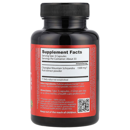 Dragon Herbs, Schizandra, 500 mg, 100 Capsules