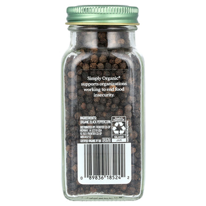 Simply Organic, Black Peppercorns, 2.65 oz (75 g)