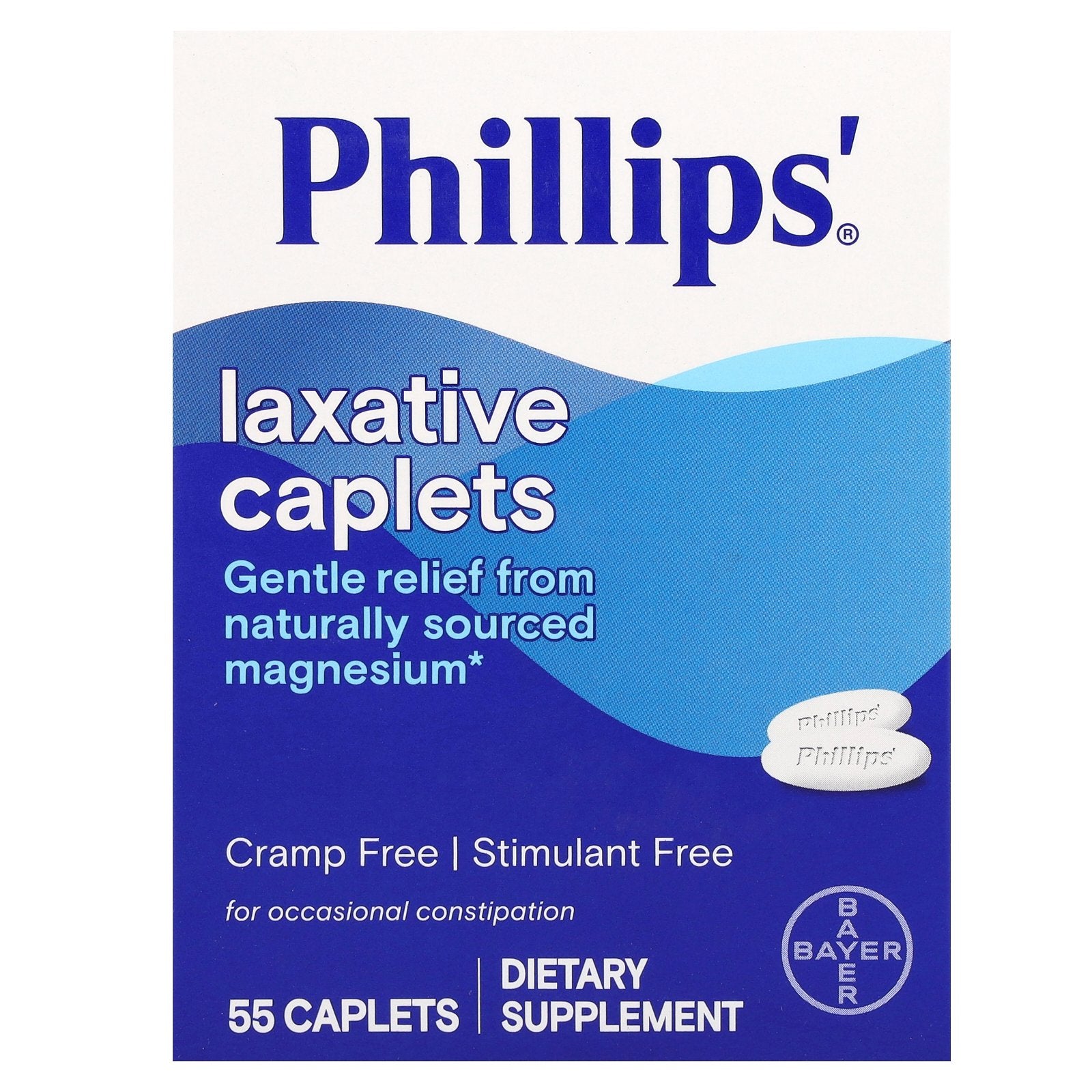 Phillip's, Laxative Caplets, 500 mg, 55 Caplets